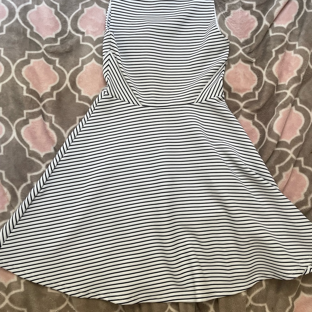 Divided striped dress
